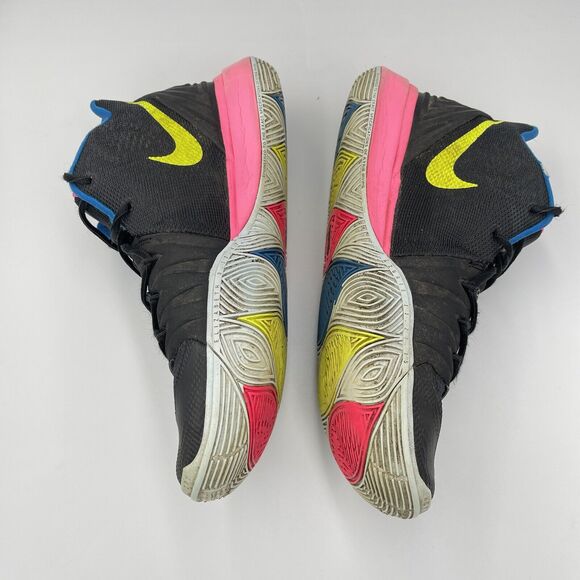 Nike Kyrie 5 Just Do It MENS SIZE 8 AO2918-003 Black Multi Neon Pink Blue Yellow - Picture 8 of 11
